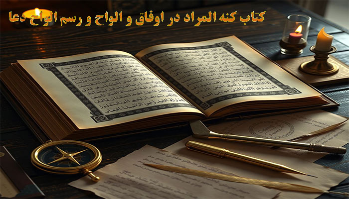 کتاب کنه المراد در اوفاق و الواح و رسم الواح دعا و طریقه نوشتن آن